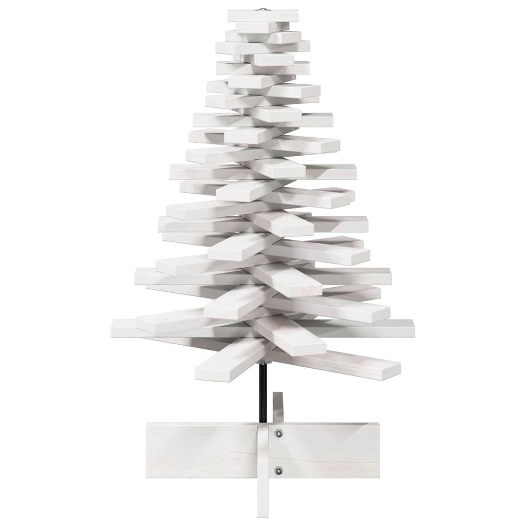 Vidaxx Weihnachtsdekoration Weihnachtsbaum 80 cm massives Kiefernholz weiß