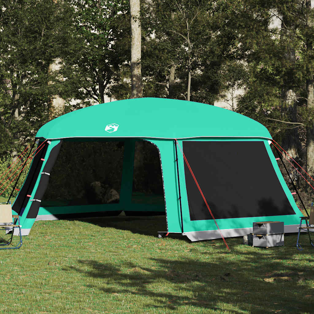 Vidaxl zwembadtent uitneembare buiten- gaaswanden 670x590 cm zeegroen