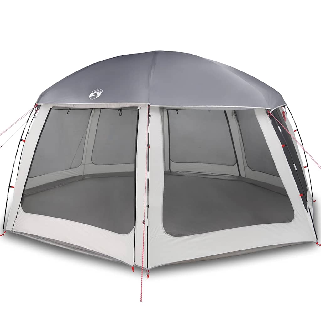 Vidaxl zwembadtent met uitneembare buiten- gaaswanden 612x612 cm grijs