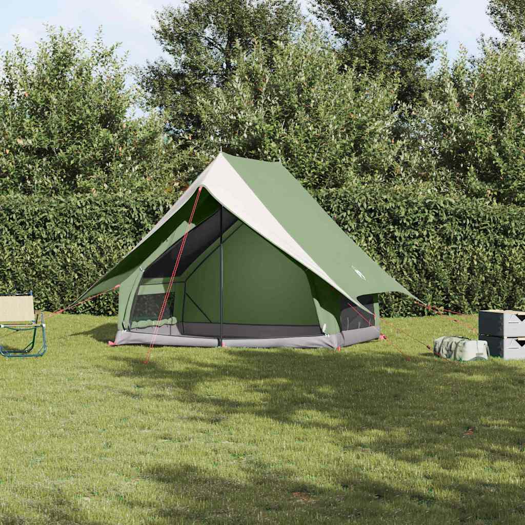 Vidaxl gezinstent met dak groen en wit 315 x 286 x 200 cm