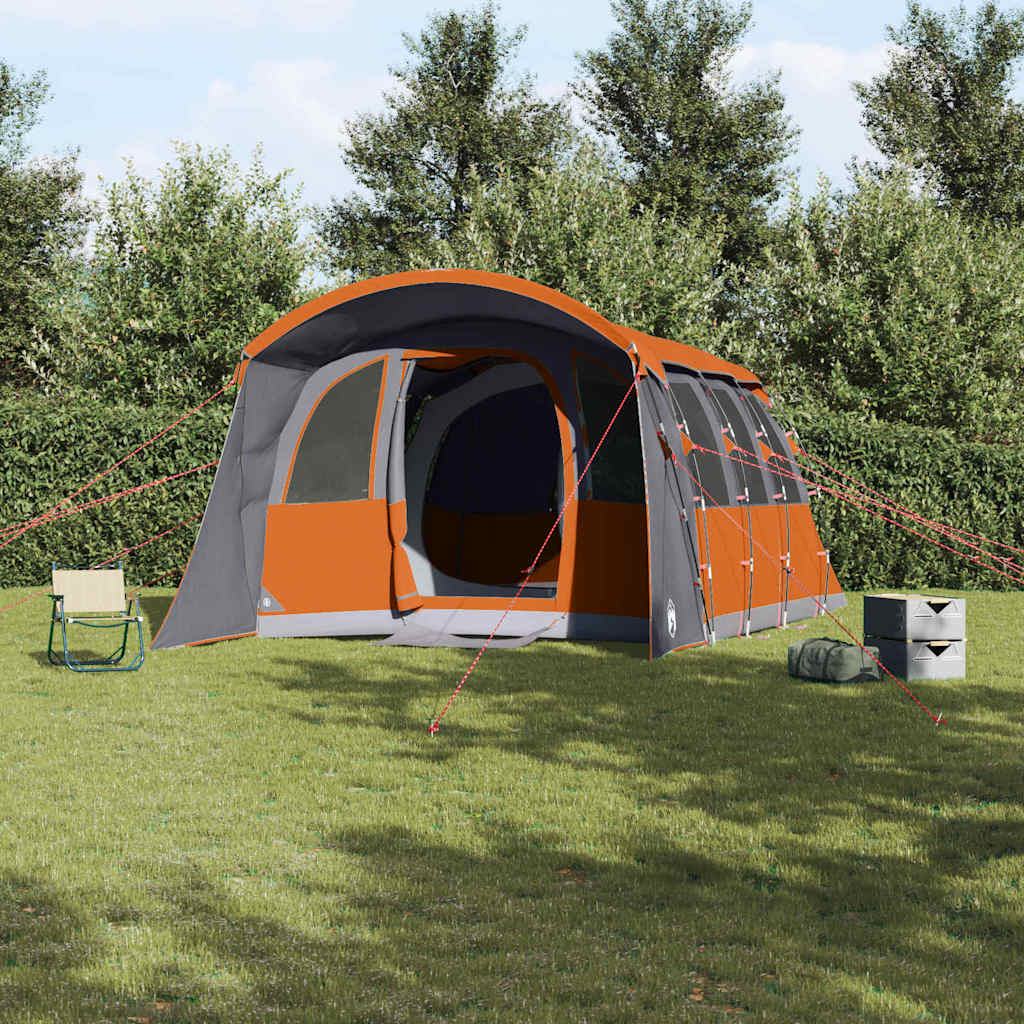 Vidaxl gezinstent met dak grijs en oranje 576 x 325 x 213 cm