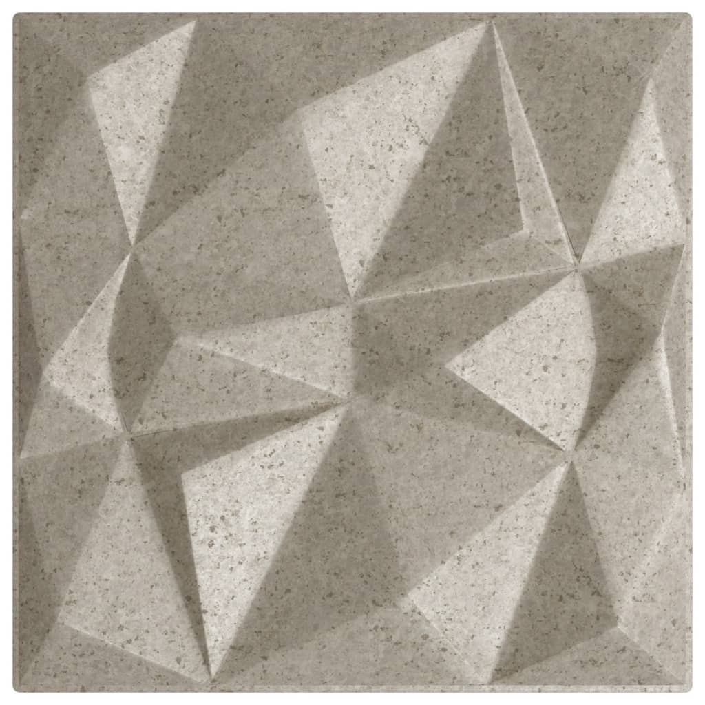 Vidaxx 12 Stück Wandpaneele Diamant 3 m² 50x50 cm XPS Beton
