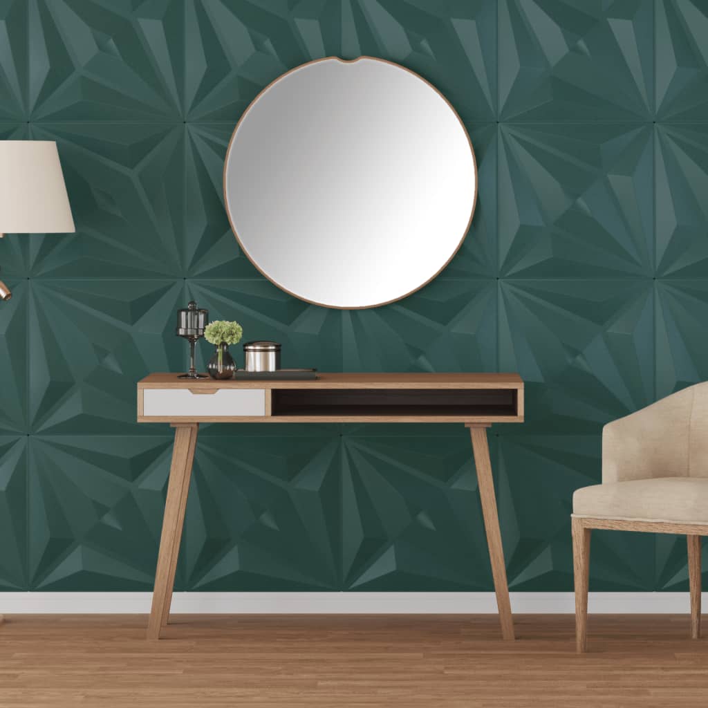 Vidaxx 12 Stück Wandpaneele Stern 3 m² 50x50 cm XPS grün