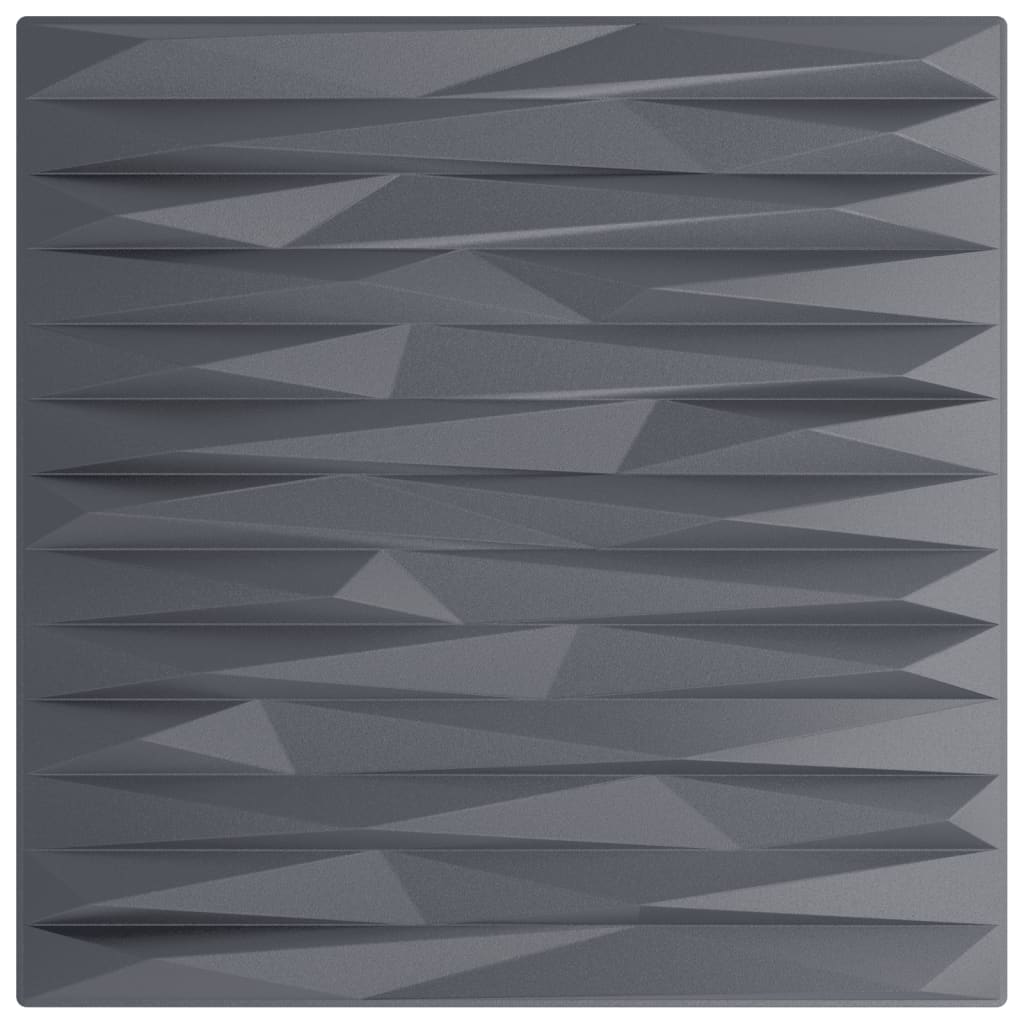Vidaxx 48 Stück Wandpaneele Stein 12 m² 50x50 cm XPS grau