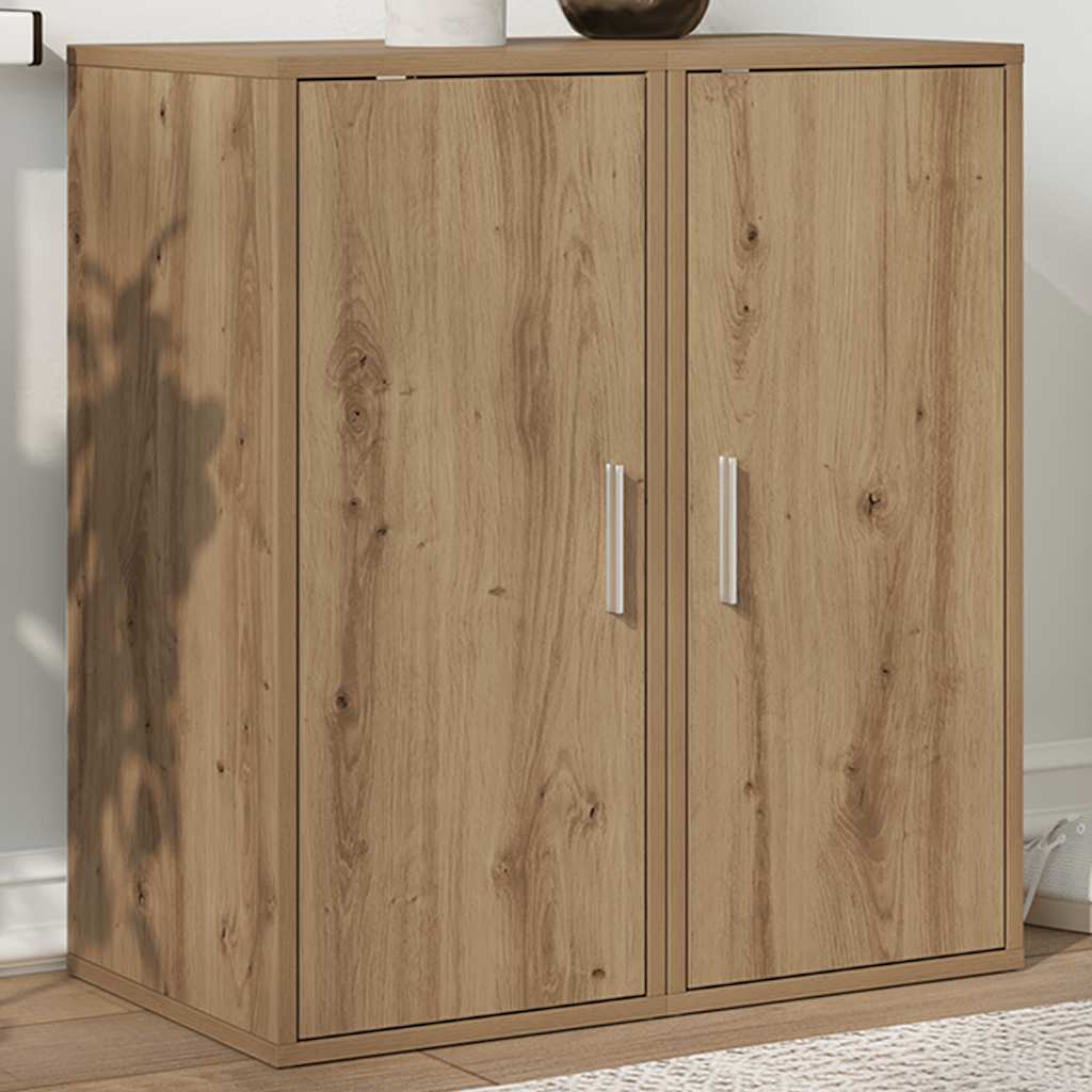 Vidaxx Schuhschränke 2 Stück 32x35x70 cm handgefertigtes Holz aus handwerklicher Eiche