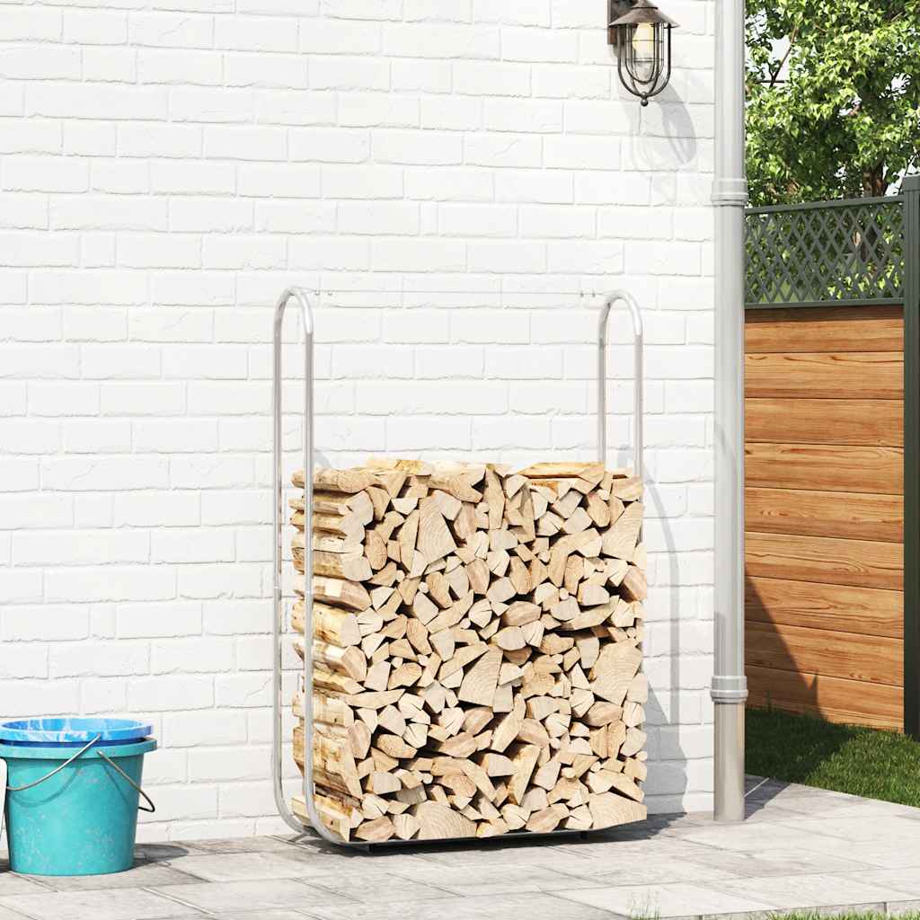 Vidaxx Brennholzregal 100x25x150 cm aus verzinktem Stahl