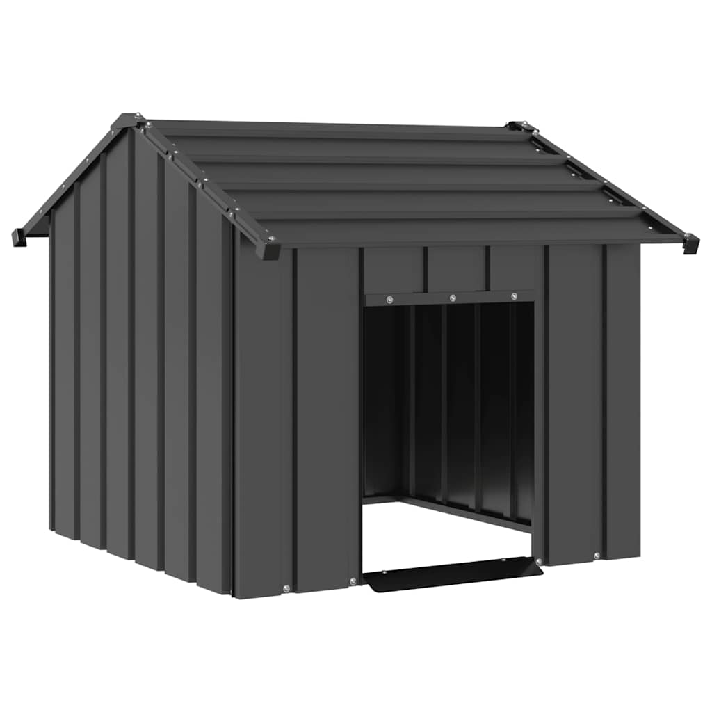 Vidaxxl Hundehütte mit Dach 85x107x81 cm aus verzinktem Stahl