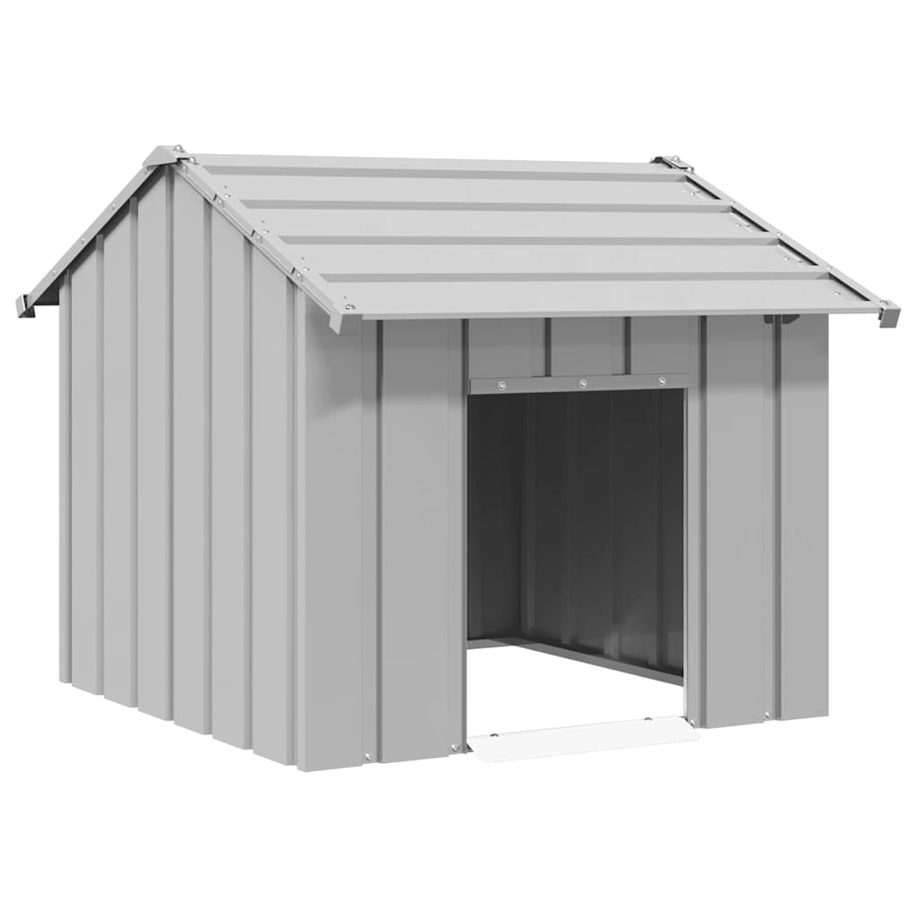 Vidaxxl Hundehütte mit Dach 85x107x81 cm aus verzinktem Stahl