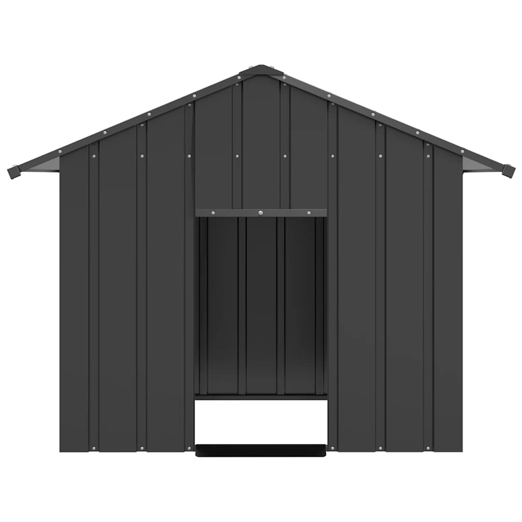 Vidaxxl Hundehütte mit Dach 131x101x102 cm aus verzinktem Stahl