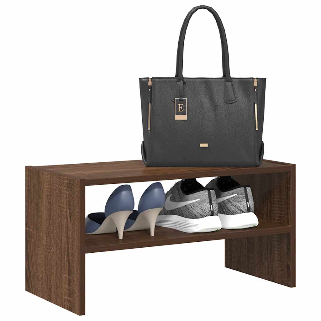 VidaXL Schuhregal stapelbar 60x30x30,5 cm braune Eichenfarbe