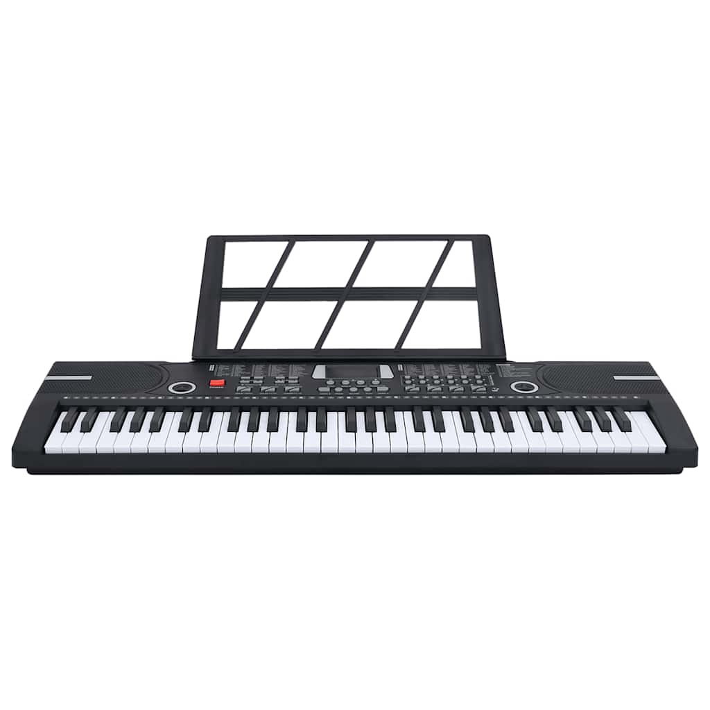 Vidaxxl 61-Tasten-Piano-Elektrotastatur mit Notenständer