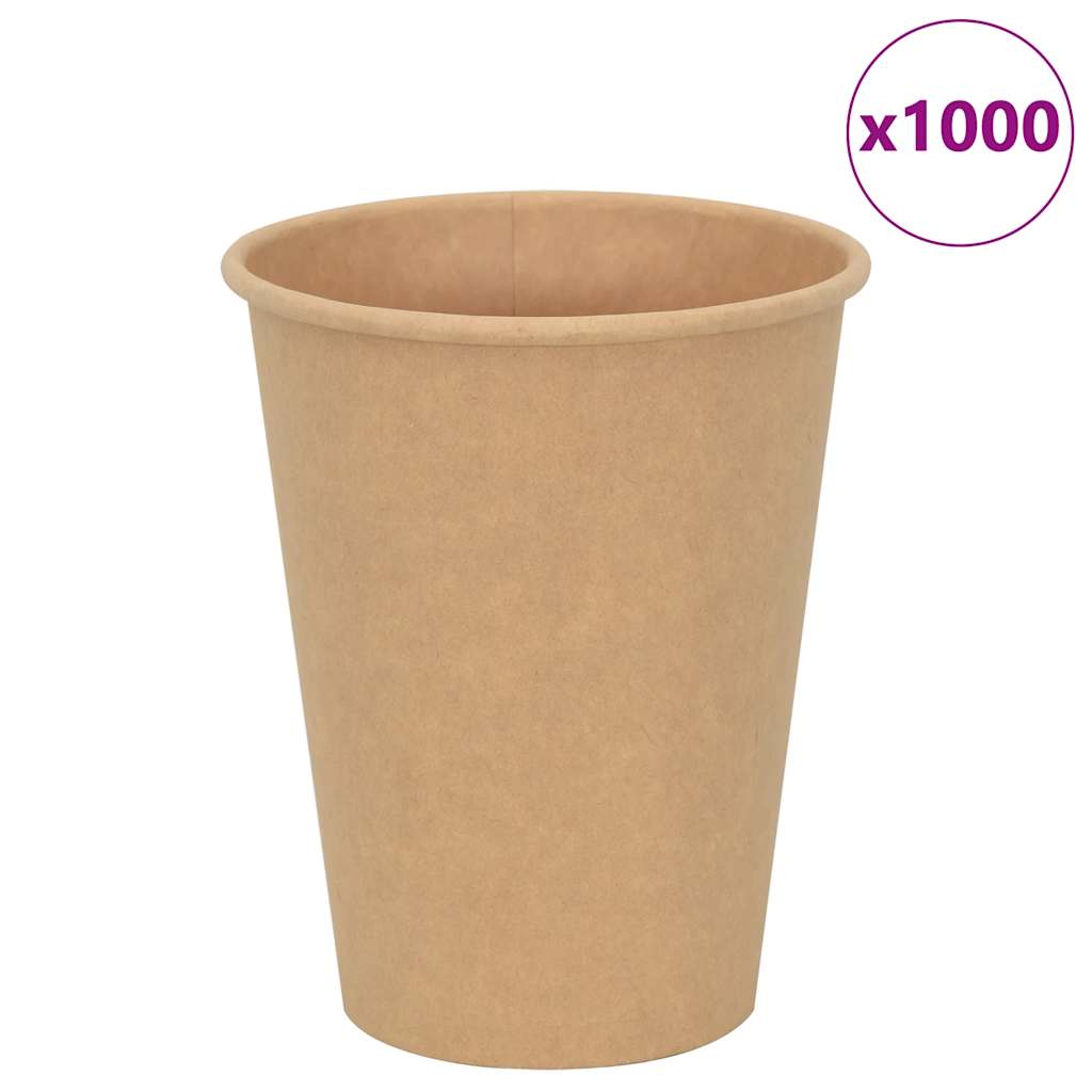 VidaXL Papierkaffeetassen 1000 Stück 12oz 300 ml braun