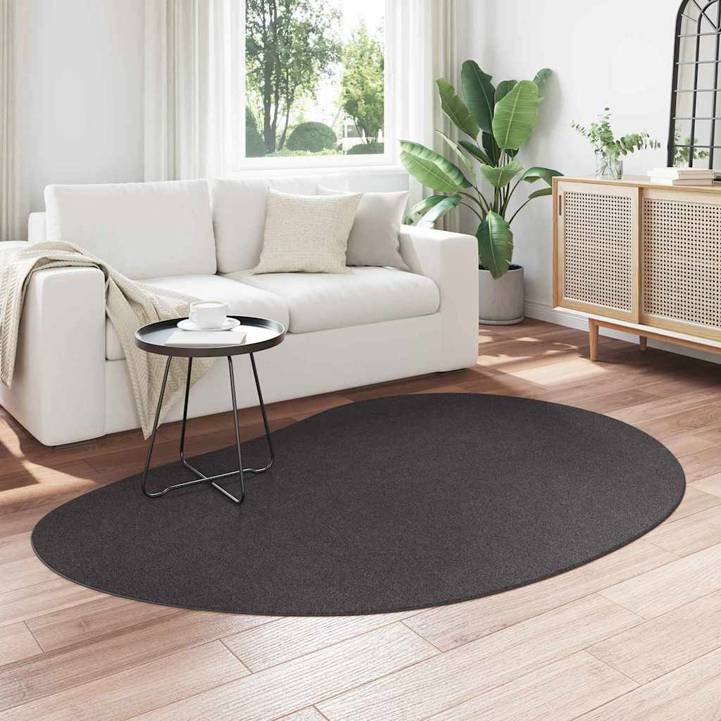 Vidaxl vloerkleden huarte antraciet 140 x 200 cm polyester