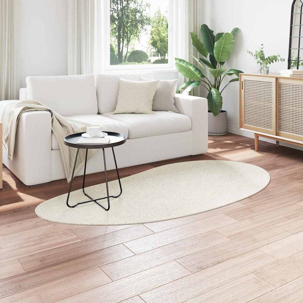 Vidaxl vloerkleden huarte crème 100 x 200 cm polyester