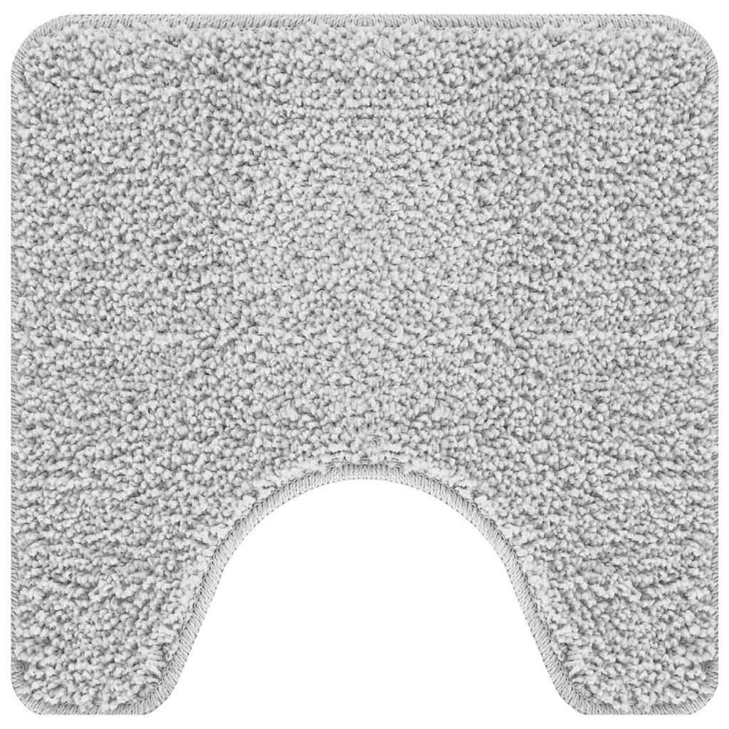 Vidaxl antislip badmat met toilet cut grijs 50 x 50 cm pp