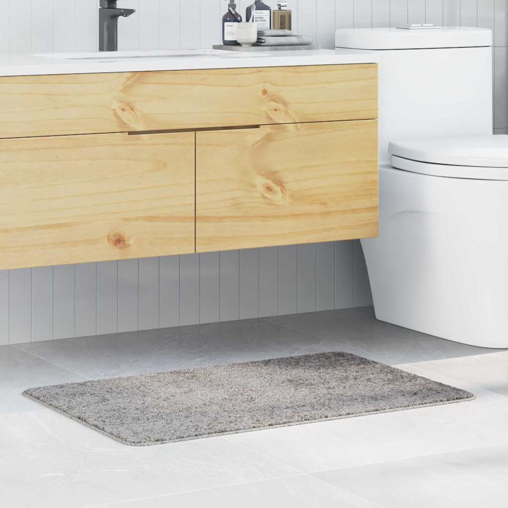 Vidaxl antislip badmat grijs 60 x 90 cm pp