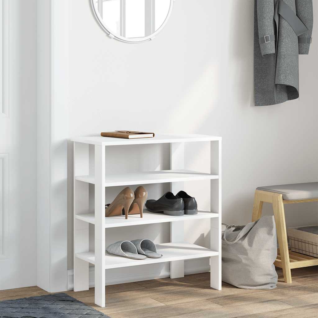 Vidaxx Schuhregal 61x32x70 cm, fertiges Holz weiß