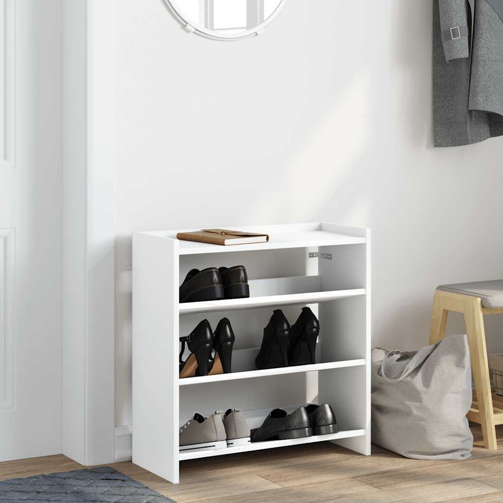 Vidaxx Schuhregal 60x25x62 cm, lackiertes Holz weiß