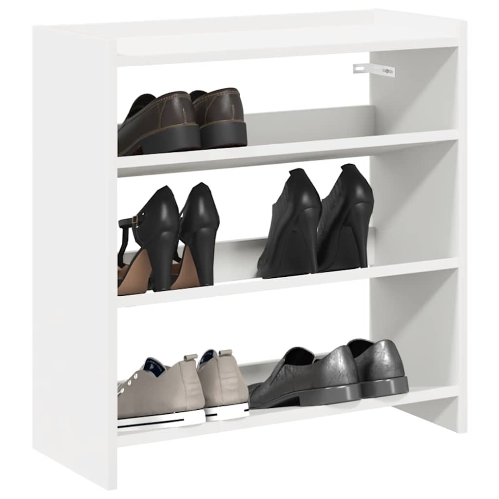 Vidaxx Schuhregal 60x25x62 cm, lackiertes Holz weiß