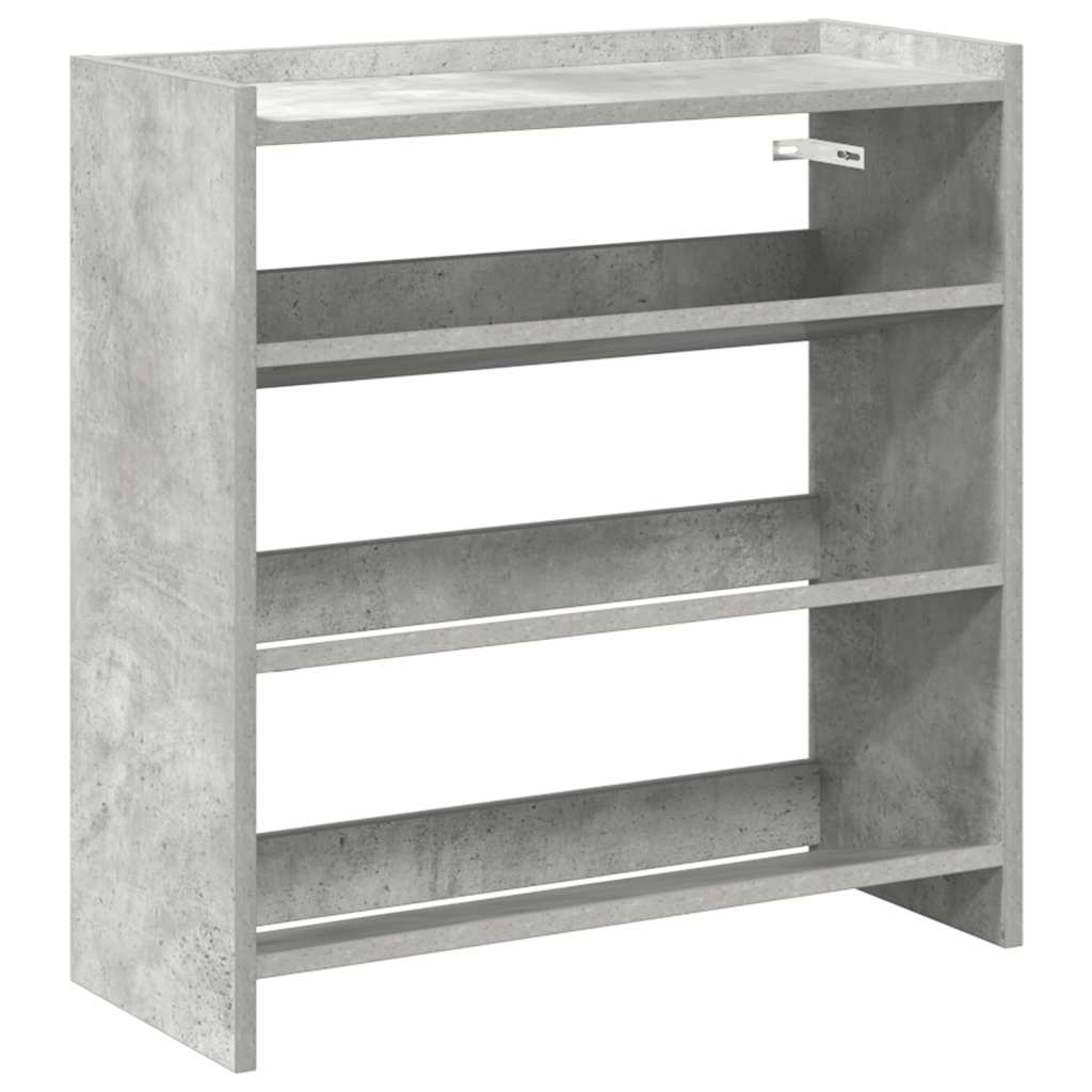 Vidaxx Schuhregal 60x25x62 cm Holzwerkstoff Betongrau