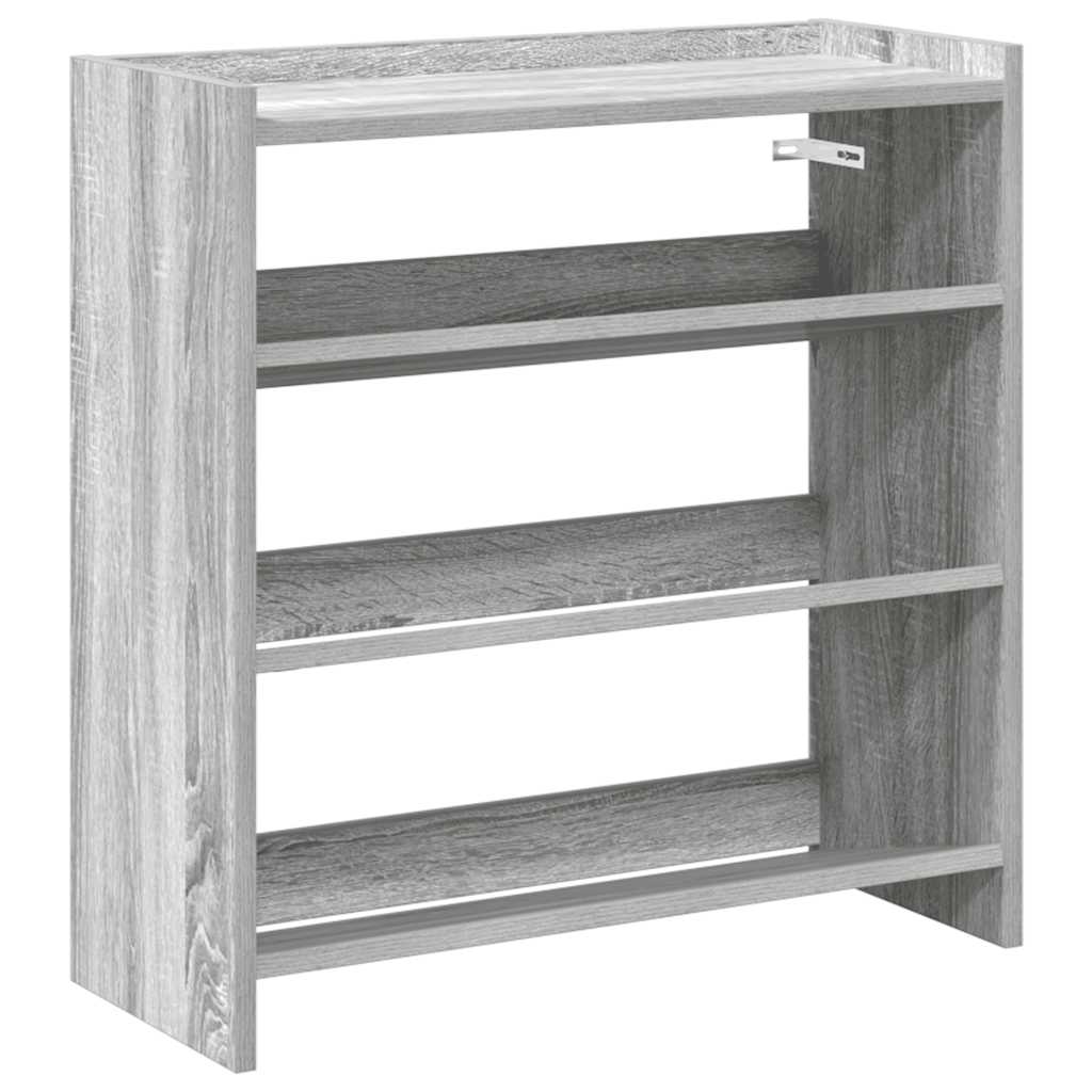 Vidaxx Schuhregal 60x25x62 cm, fertiges Holz, graue Sonoma-Eiche
