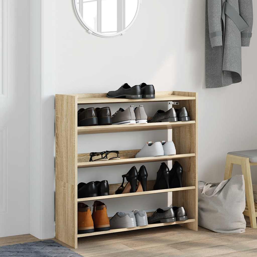 Vidaxx Schuhregal 80x25x81 cm, fertiges Holz Sonoma-Eiche-farbig