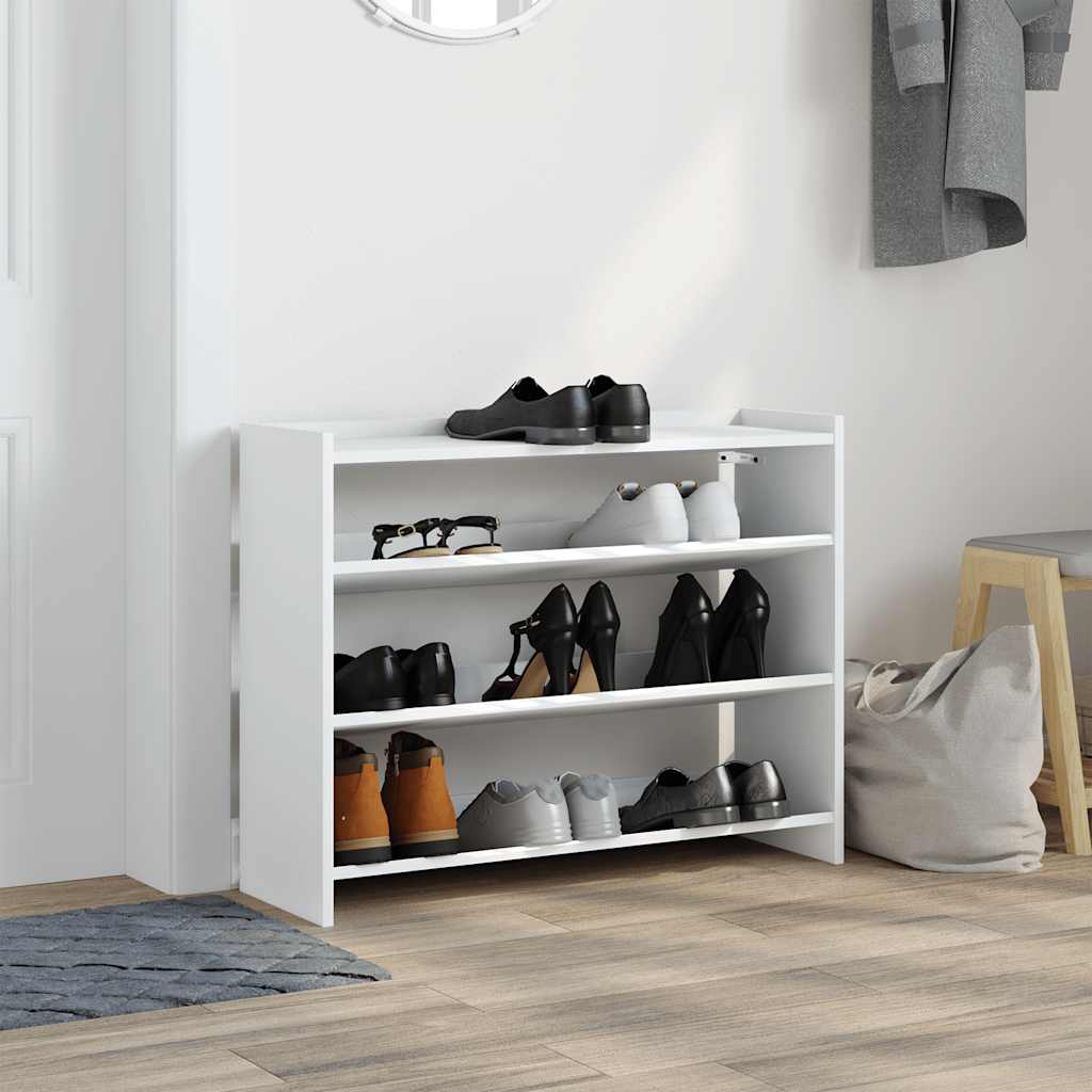 Vidaxx Schuhregal 80x25x62 cm, lackiertes Holz weiß
