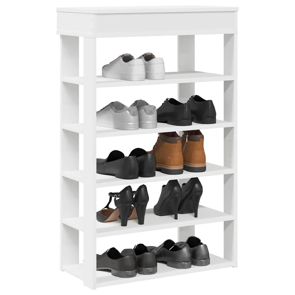 Vidaxx Schuhregal 60x30x98 cm, lackiertes Holz weiß