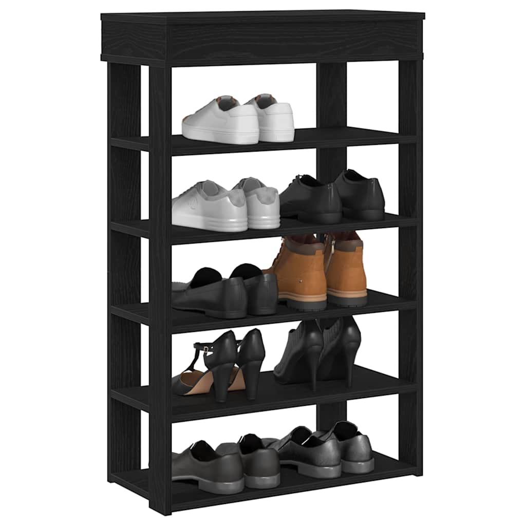 Vidaxx Schuhregal 60x30x98 cm lackiertes Holz schwarz
