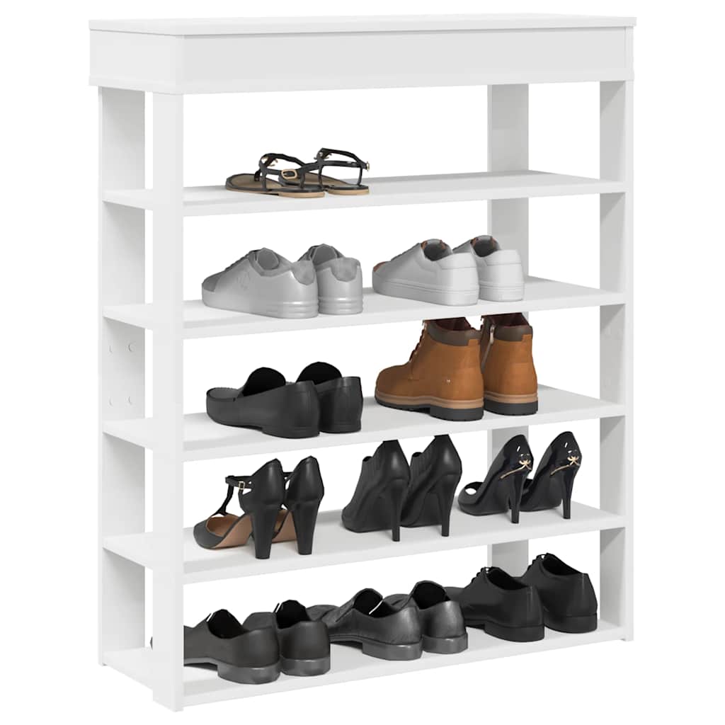 Vidaxx Schuhregal 80x30x98 cm, lackiertes Holz weiß