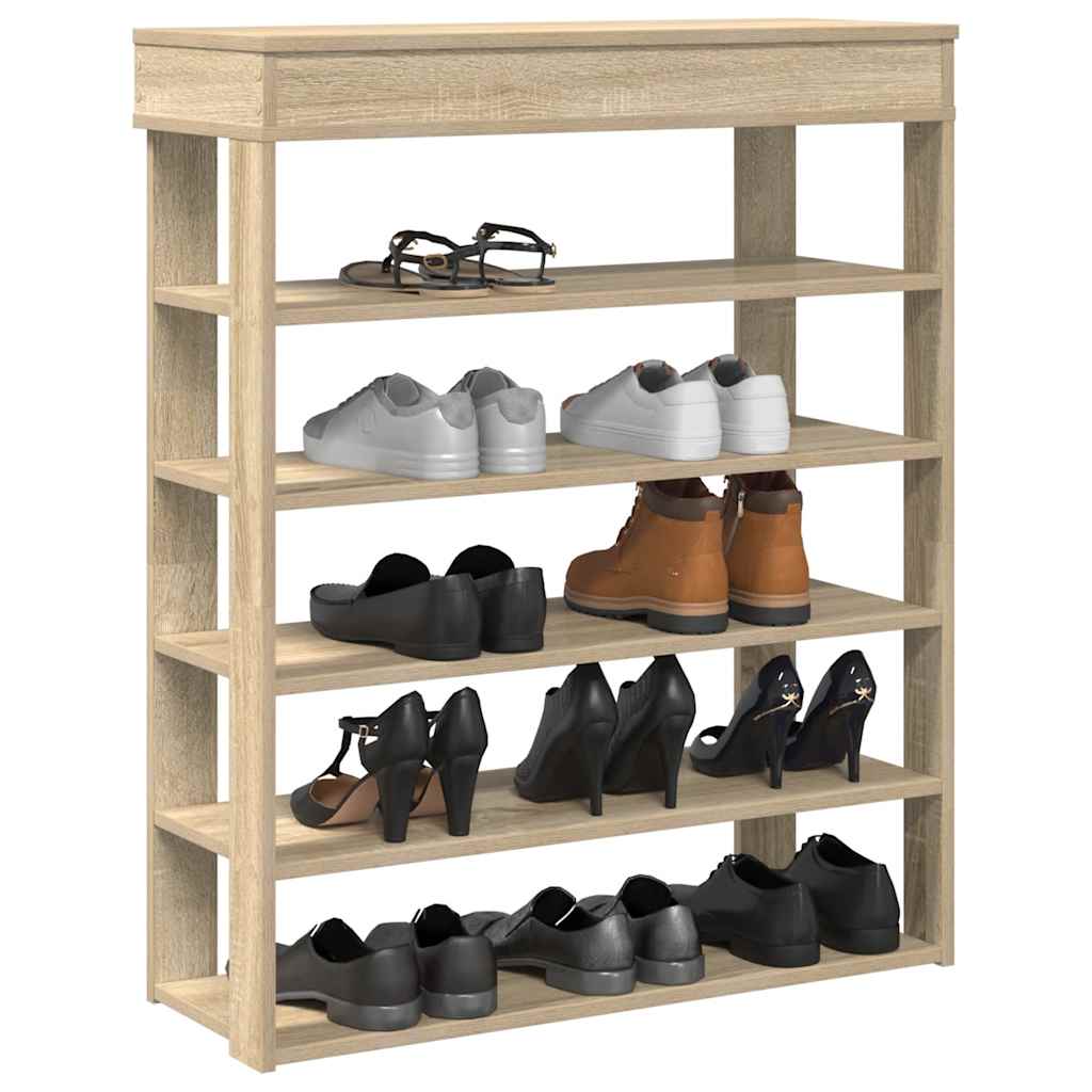 Vidaxx Schuhregal 80x30x98 cm Holzwerkstoff Sonoma-Eiche-farbig