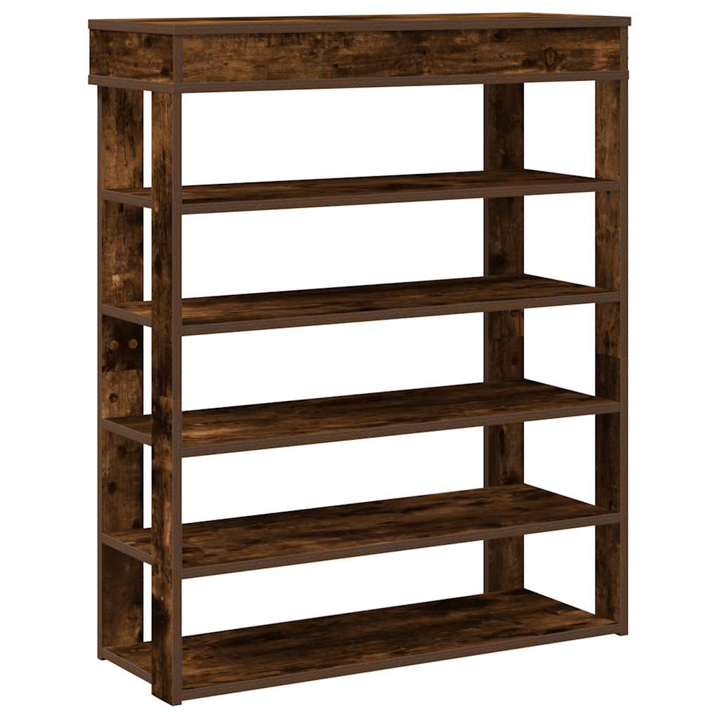Vidaxx Schuhregal 80x30x98 cm verarbeitetes Holz, geräucherte Eiche