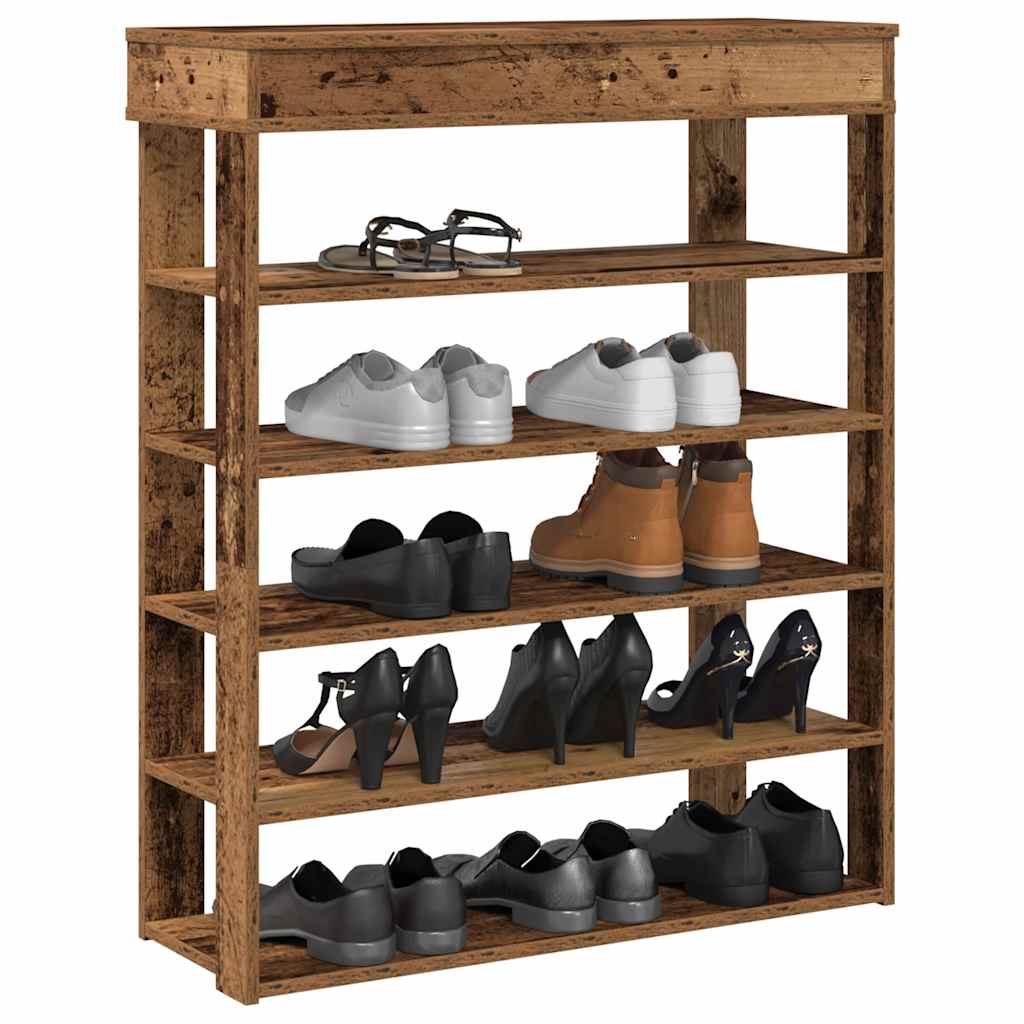 Vidaxx Schuhregal 80x30x98 cm fertiges Holz, altholzfarben