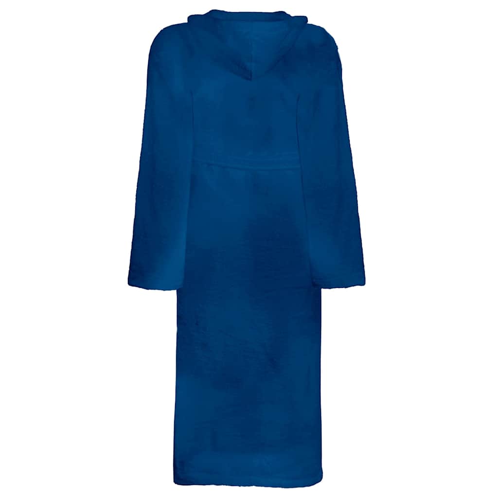 Vidaxl badjas kinn blauw s katoen