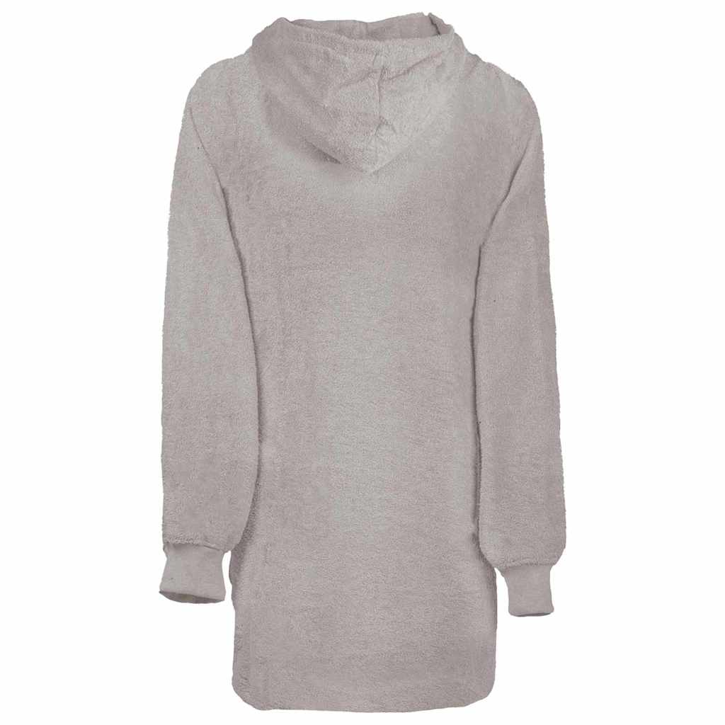 Vidaxl deken hoodie kinn grijs l katoen