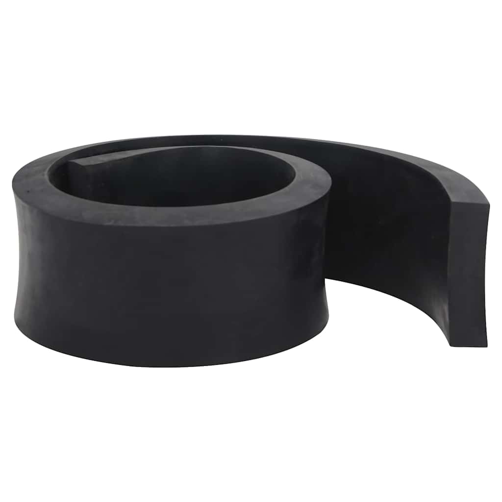 Vidaxxl Gummikante für Schneepflug 120x10x2 cm schwarz