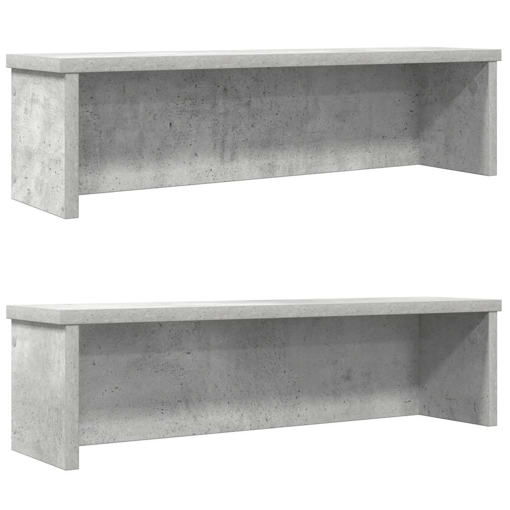 Vidaxx Küchenregale stapelbar 2 Stück 60x15x16 cm betongrau