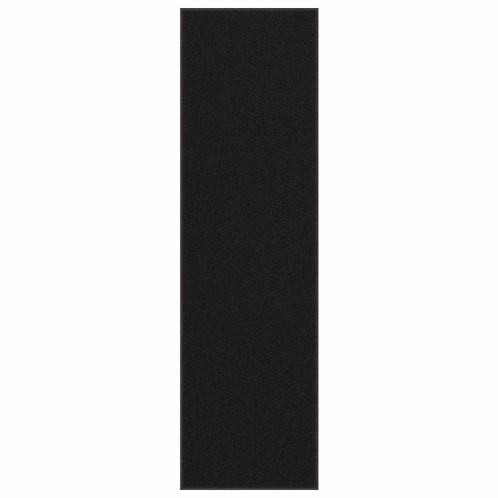 Vidaxl deurmat 115x400 cm zwart