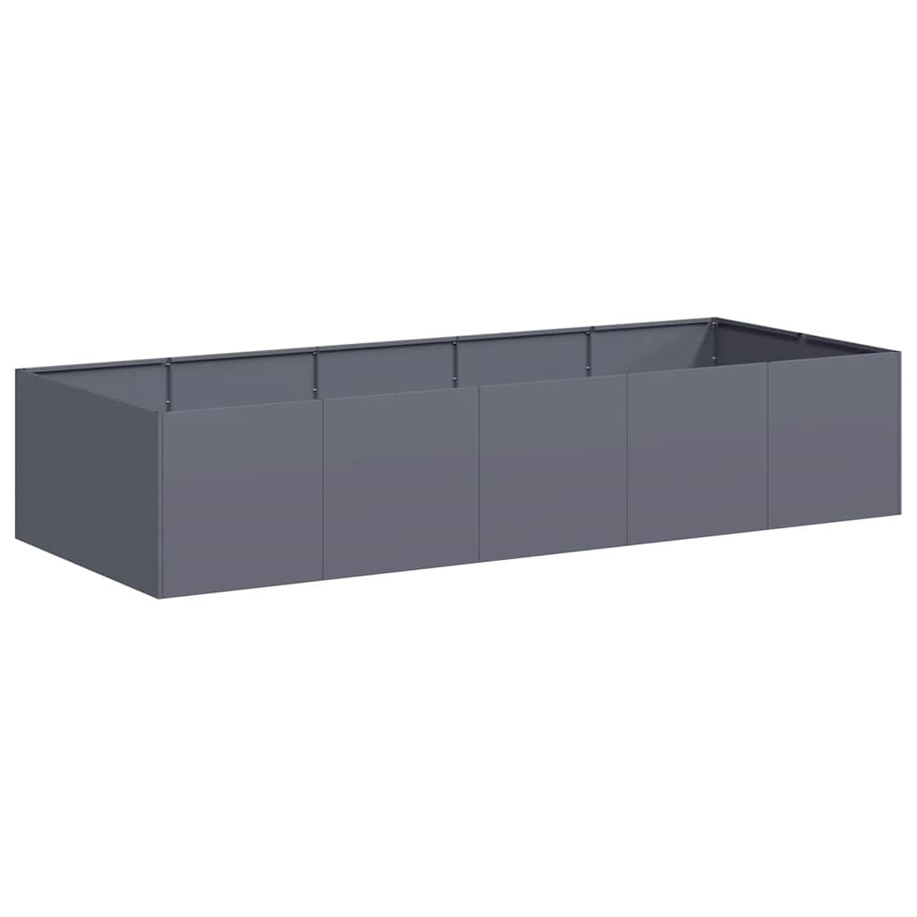 Vidaxl plantenbak 200x80x40 cm staal antracietkleurig