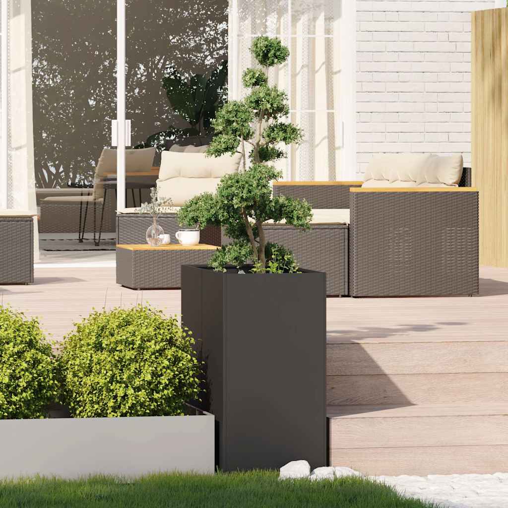 Vidaxl plantenbak 40x80x80 cm staal zwart