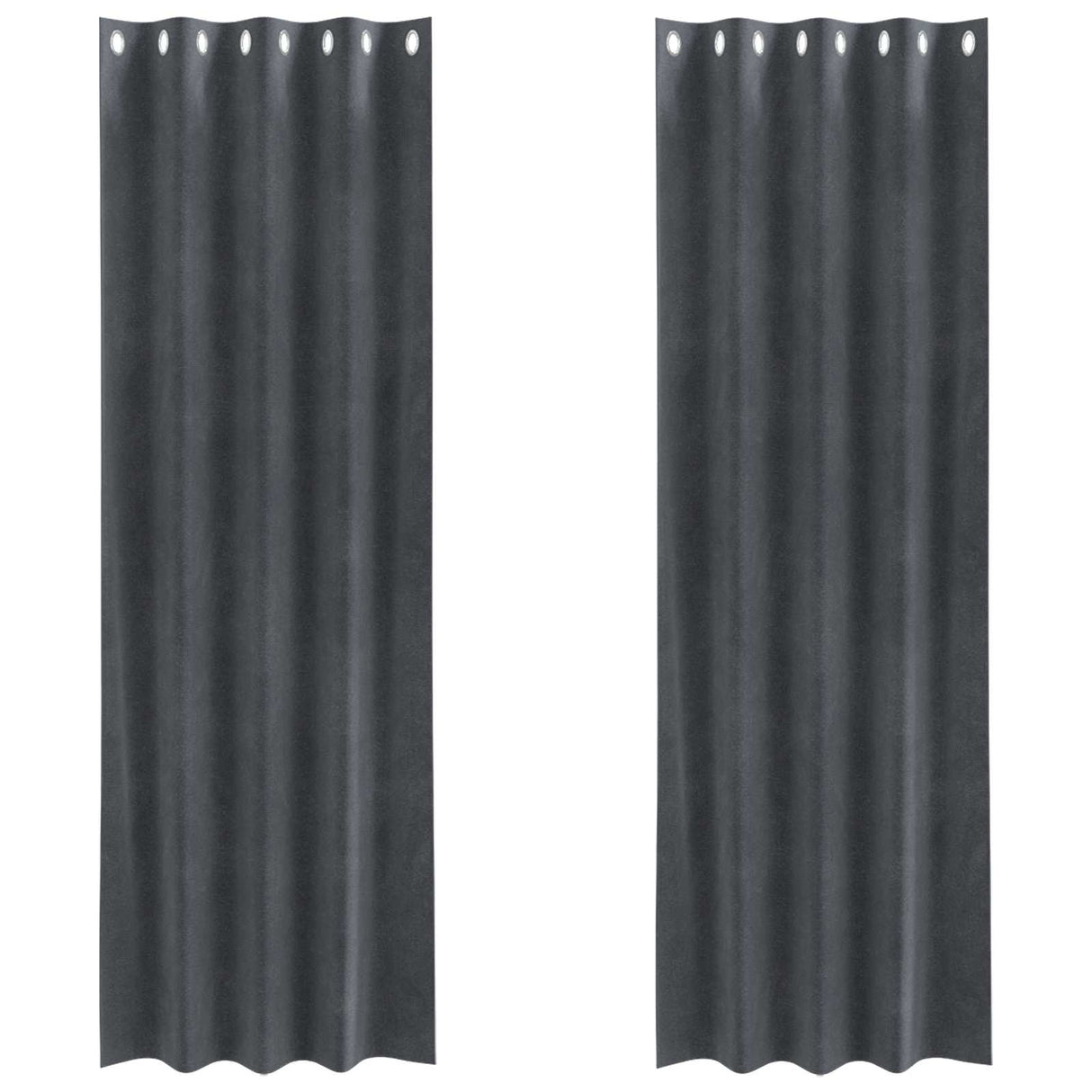 Vidaxl verduisterende gordijnen 2 pcs lichtgrijs 140 x 225 cm fluweel
