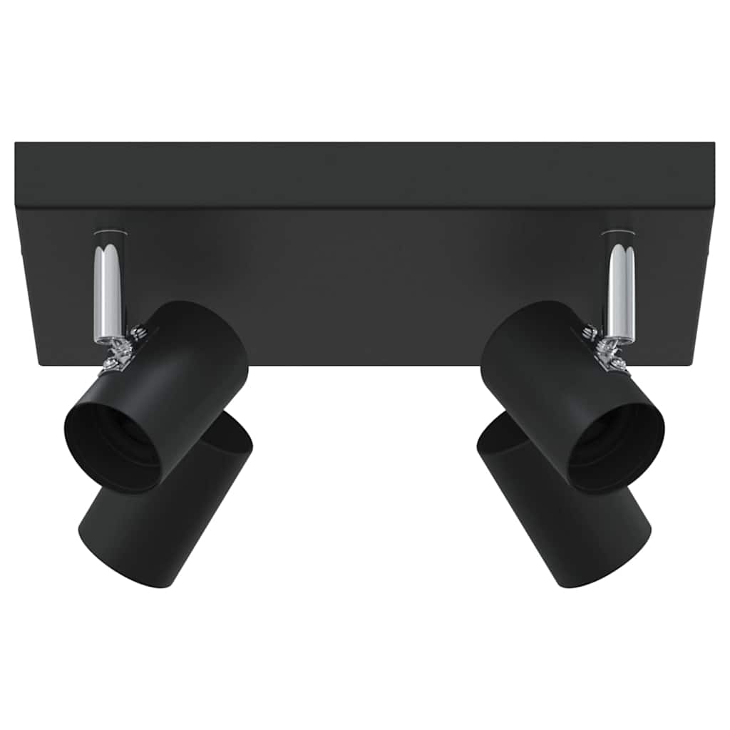 Vidaxl plafondspot met schijnwerpers zwart 26,5 x 26 x 11,5 cm metaal