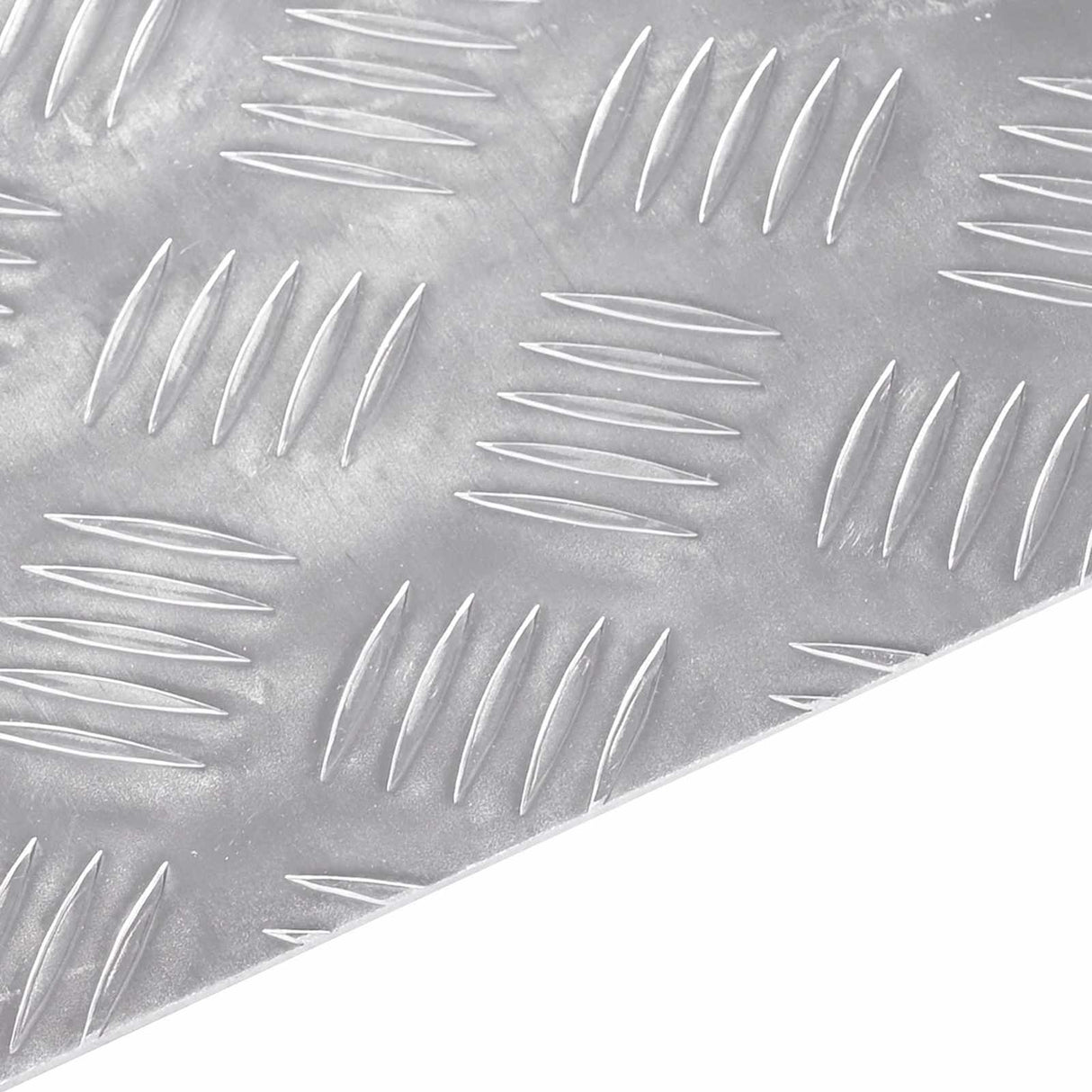 Vidaxl trap tread rechthoekig 2 pcs zilver 60 x 50 cm aluminium