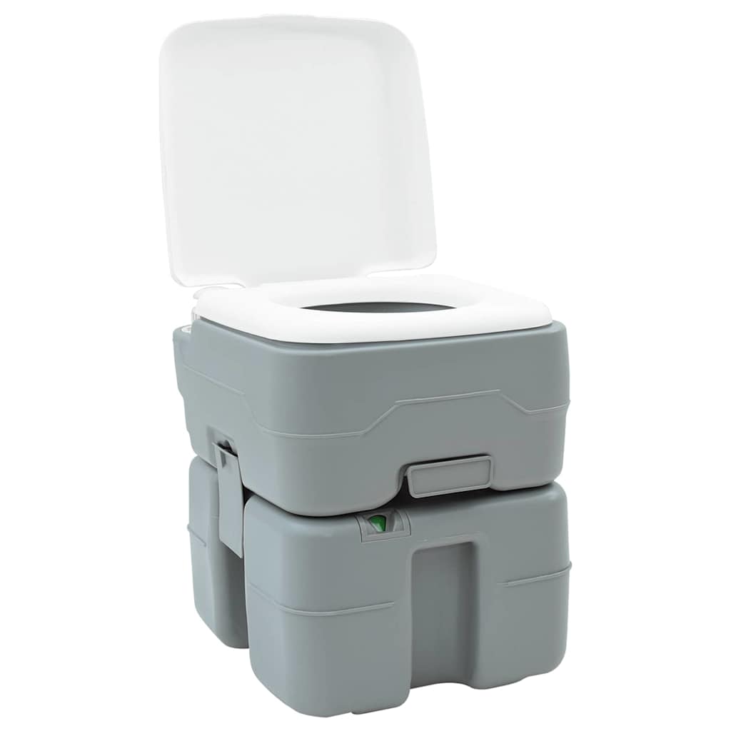 Vidaxl camping toilet grijs 41,5 x 36,5 x 42 cm