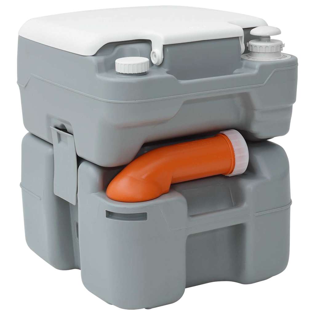 Vidaxl camping toilet grijs 41,5 x 36,5 x 42 cm
