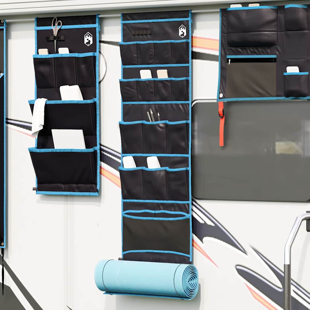 Vidaxl opslagzak met opslag zwart en blauw 125 x 48 cm oxford