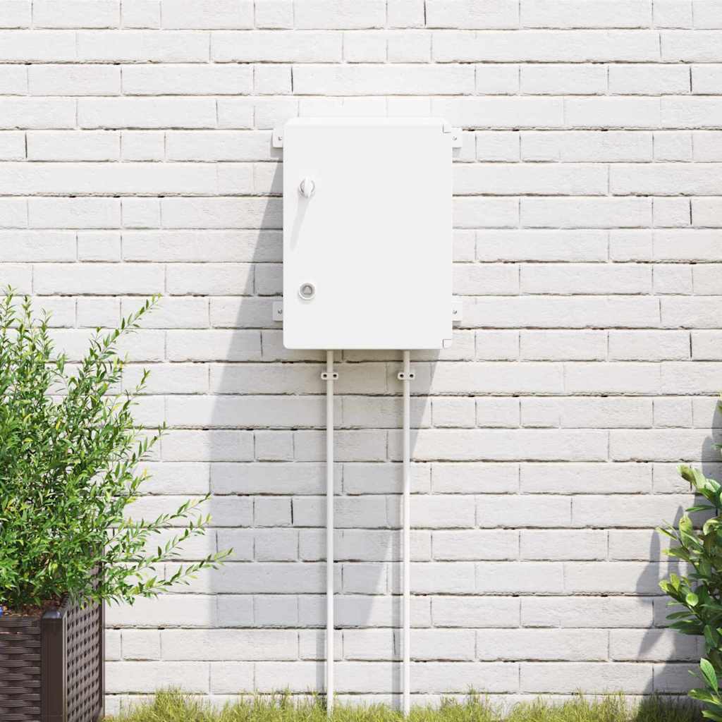 Vidaxl bedieningskast grijs 47 x 20 x 60 cm abs kunststof