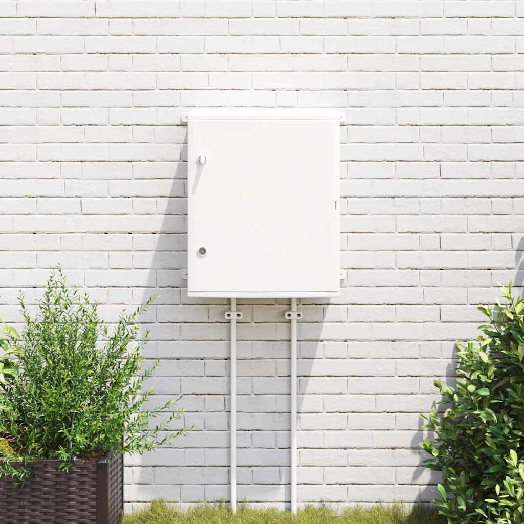 Vidaxl bedieningskast grijs 47 x 20 x 60 cm abs kunststof