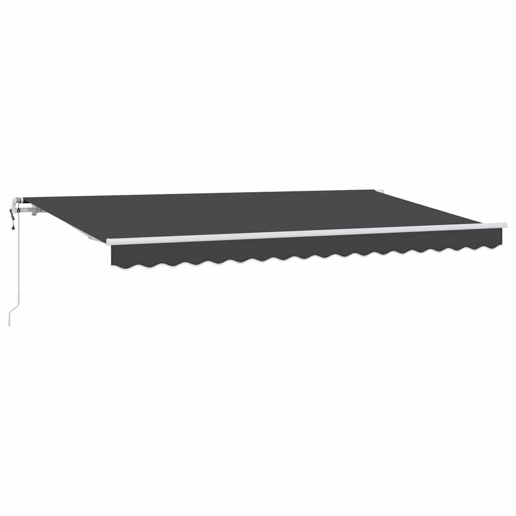 Vidaxl inklapbaar zonnescherm antraciet 350 x 200 cm stof