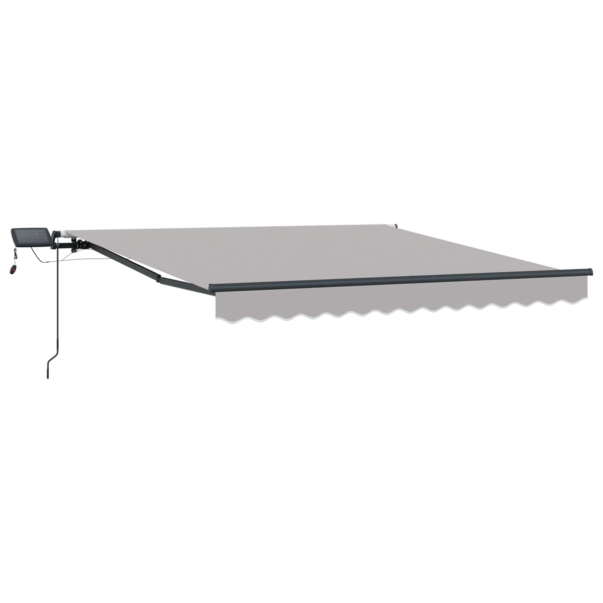Vidaxl inklapbaar zonnescherm lichtgrijs 300 x 250 cm stof